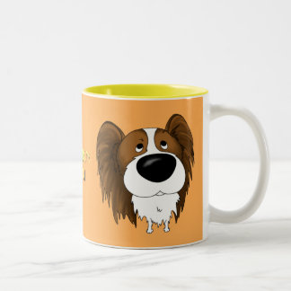 Bicolor Taza de la mamá de Papillon