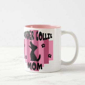 Bicolor Taza de la mamá del border collie
