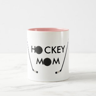 Bicolor taza de la mamá del hockey