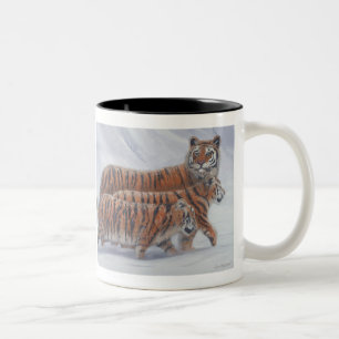 Bicolor Taza de la mamá del tigre y de café de Cubs