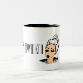 Bicolor Taza de la mañana del chica del sonámbulo