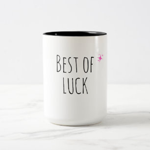 Bicolor Taza de la Mejor Suerte Taza de Café de Buena Su