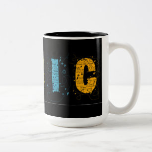 Bicolor Taza de la música