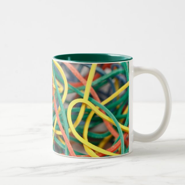 Bicolor Taza de la oficina de las gomas (Derecha)