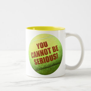 Bicolor Taza de la pelota de tenis