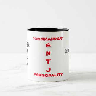 Bicolor Taza de la personalidad de ENTJ