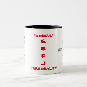 Bicolor Taza de la personalidad de ESFJ