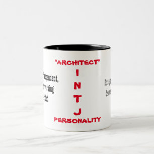 Bicolor Taza de la personalidad de INTJ