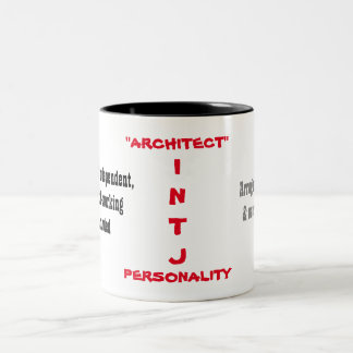 Bicolor Taza de la personalidad de INTJ