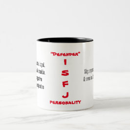 Bicolor Taza de la personalidad de ISFJ