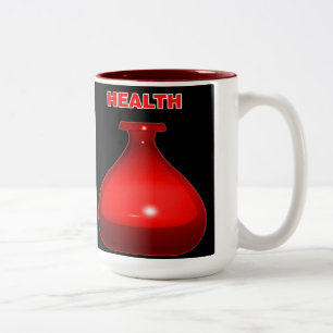Bicolor Taza de la poción de la salud