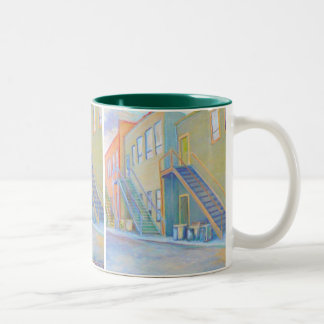 Bicolor Taza de la puerta de atrás
