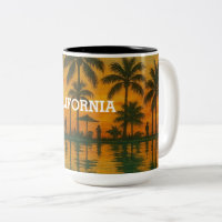 Taza de la puesta de sol de California – Vibracion
