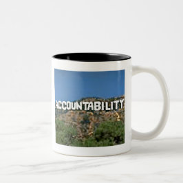 Bicolor Taza de la responsabilidad