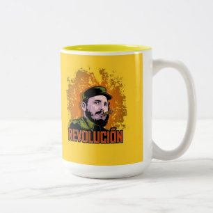 Bicolor Taza de la revolución de Castro