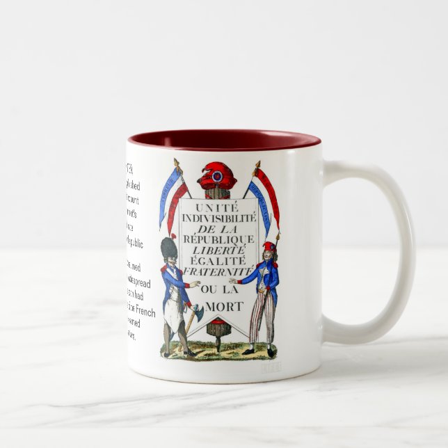 Bicolor Taza de la Revolución Francesa (Derecha)
