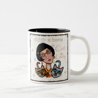 Bicolor Taza de la señora café del gato