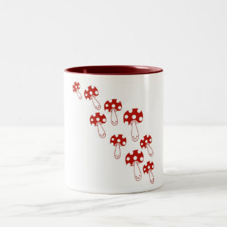 Bicolor Taza de la seta