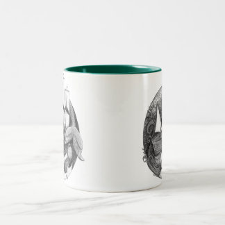 Bicolor Taza de la sirena
