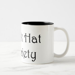 Bicolor Taza de la sociedad del gorra negro
