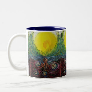 Bicolor Taza de la sol de la buena mañana