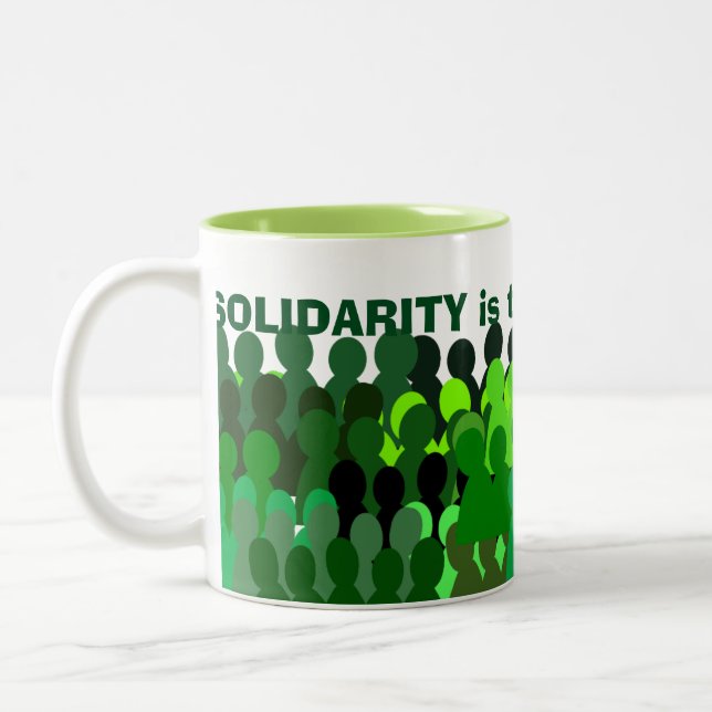 Bicolor Taza de la solidaridad (Izquierda)