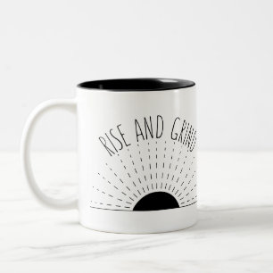 Bicolor Taza de la subida y de la rutina