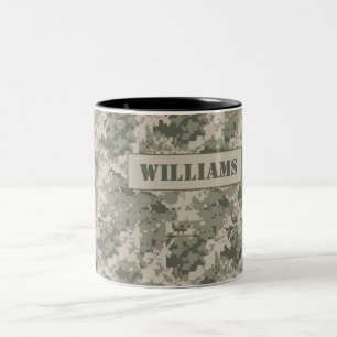 Bicolor Taza de la taza de café del ACU Camoflauge del