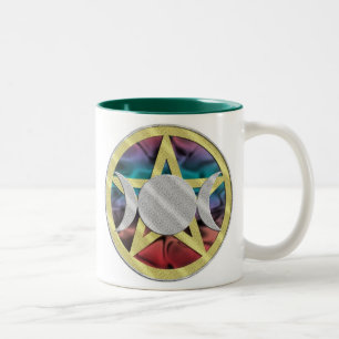 Bicolor Taza de la taza de la diosa del triple del