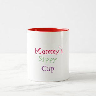 Bicolor Taza de la taza de Sippy de la mamá