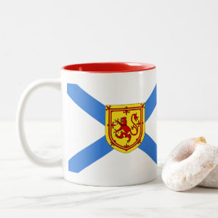 Bicolor Taza de la taza de té del café de Nueva Escocia
