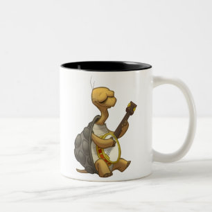 Bicolor Taza de la tortuga del Banjo-Strummin'