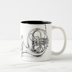 Bicolor Taza de la trompa