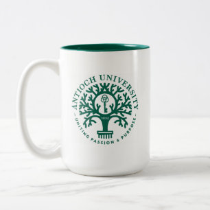Bicolor Taza de la universidad de Antioch