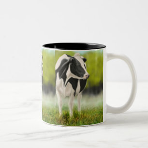 Bicolor Taza de la vaca de Holstein