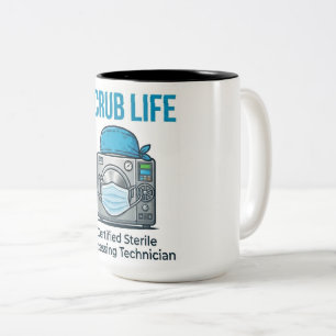 Bicolor Taza de la vida de Tech de Procesamiento Estéril