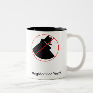 Bicolor Taza de la vigilancia vecinal