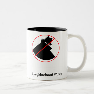 Bicolor Taza de la vigilancia vecinal