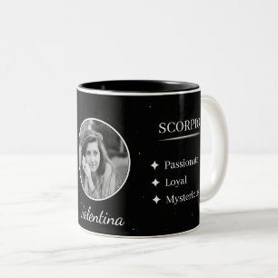 Bicolor Taza de las características del zodiaco Escorpio c