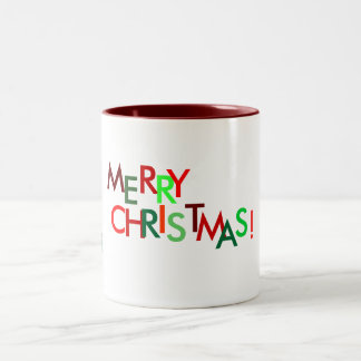 Bicolor Taza de las Felices Navidad