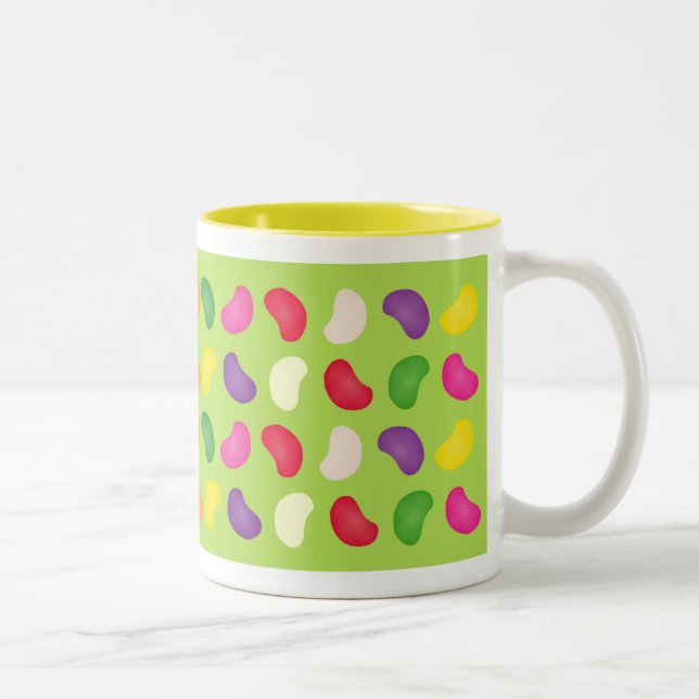 Bicolor Taza de las habas de jalea (Derecha)