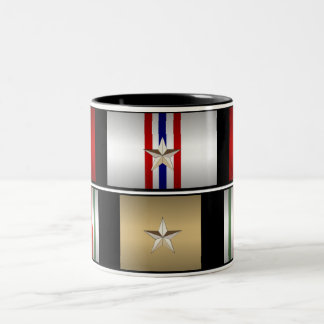 Bicolor Taza de las medallas del iraquí y de la campaña de