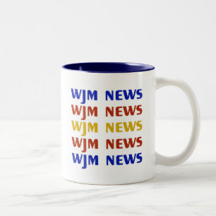 Bicolor Taza de las noticias de WJM