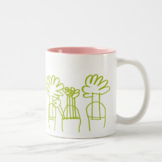 Bicolor Taza de las plantas