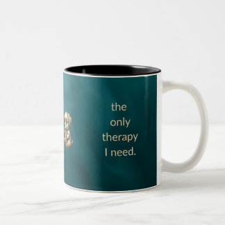 Bicolor Taza de lectura de perro lindo regalo para lectore
