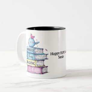 Bicolor Taza de lectura ocupada y reservada   Introvertido