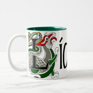 Bicolor Taza de Leitrim (gaélico)