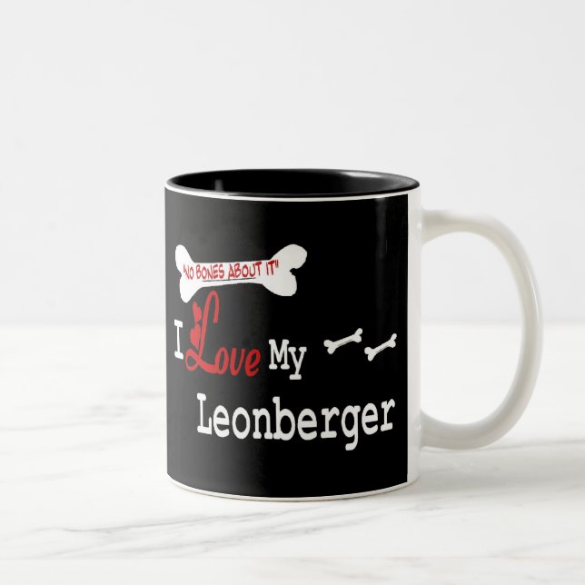 Bicolor Taza de Leonberger (amor de I) (Derecha)
