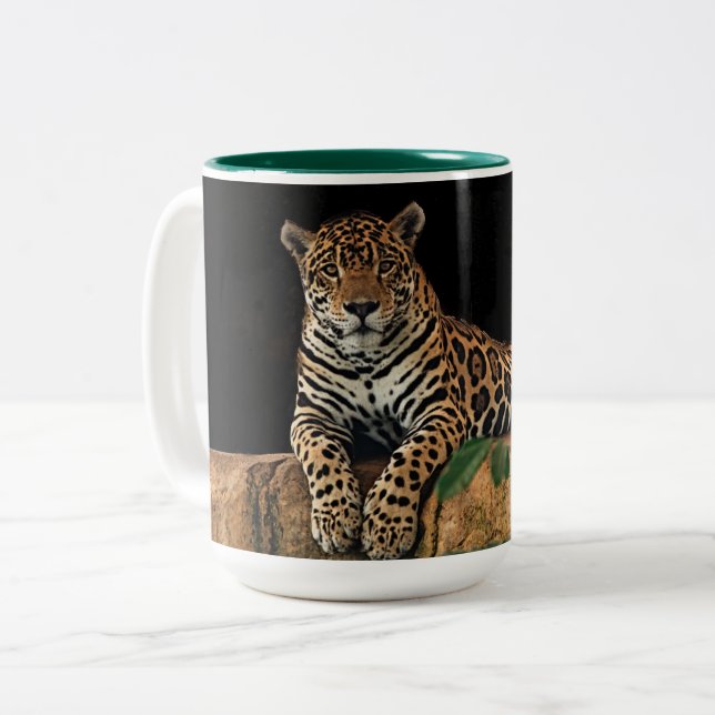 Bicolor Taza de leopardo (Anverso izquierdo)