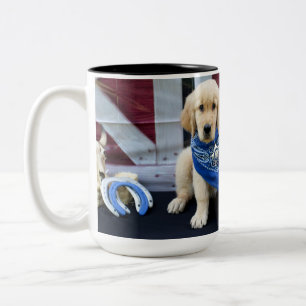 Bicolor Taza de Levi del vaquero